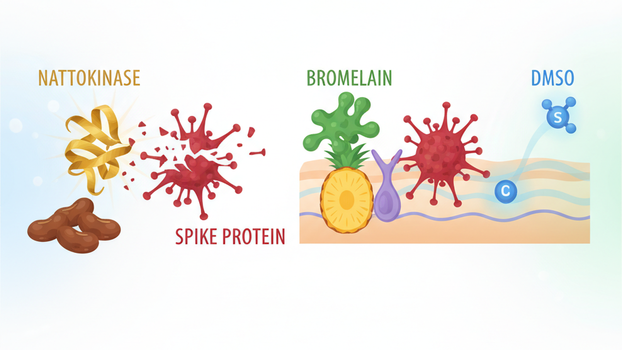Giải độc Spike Protein: Phác đồ tự nhiên từ Nattokinase, Bromelain và DMSO
